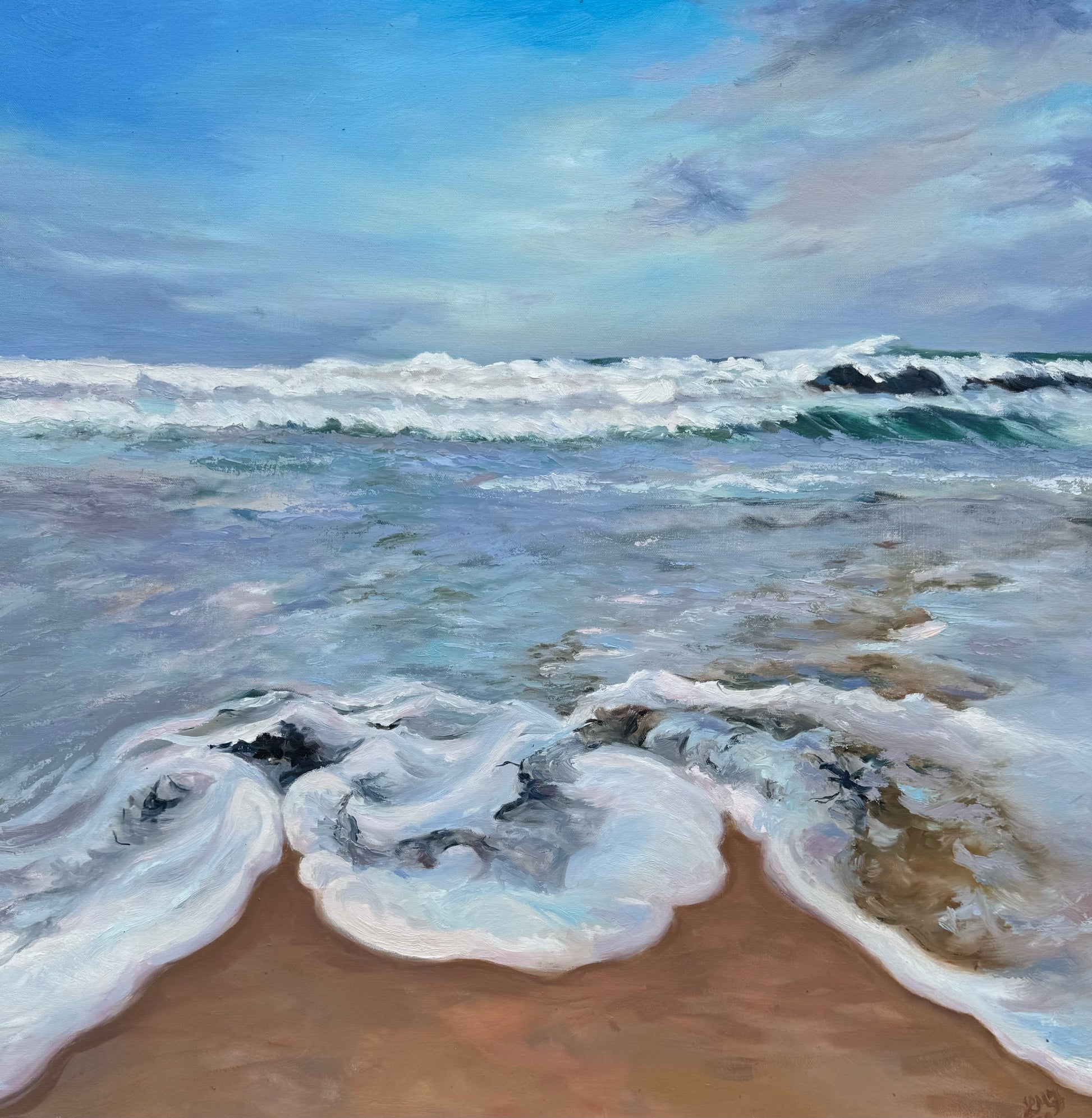 Coastal Calm - Oil Painting Seascape - lorrainefield