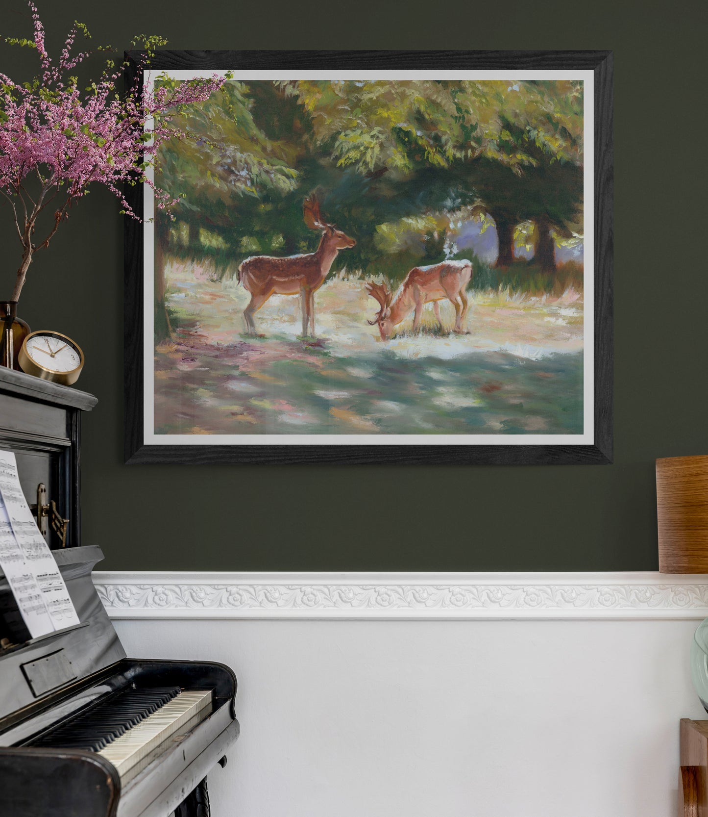 Deer at Charlecote  - Fine Art Countryside Print - lorrainefield