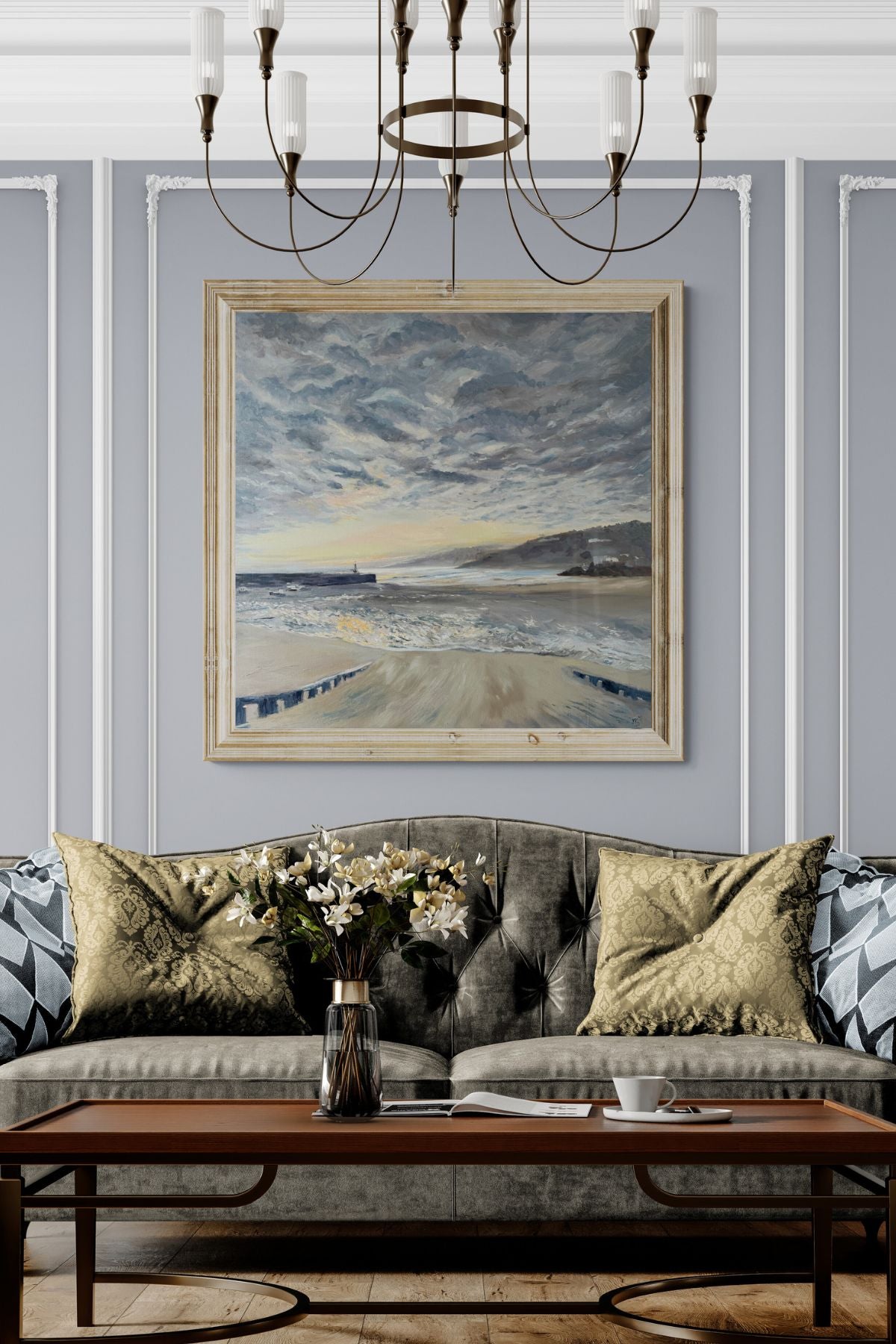 Serene St Ives Sunrise - Oil painting sunrise - lorrainefield