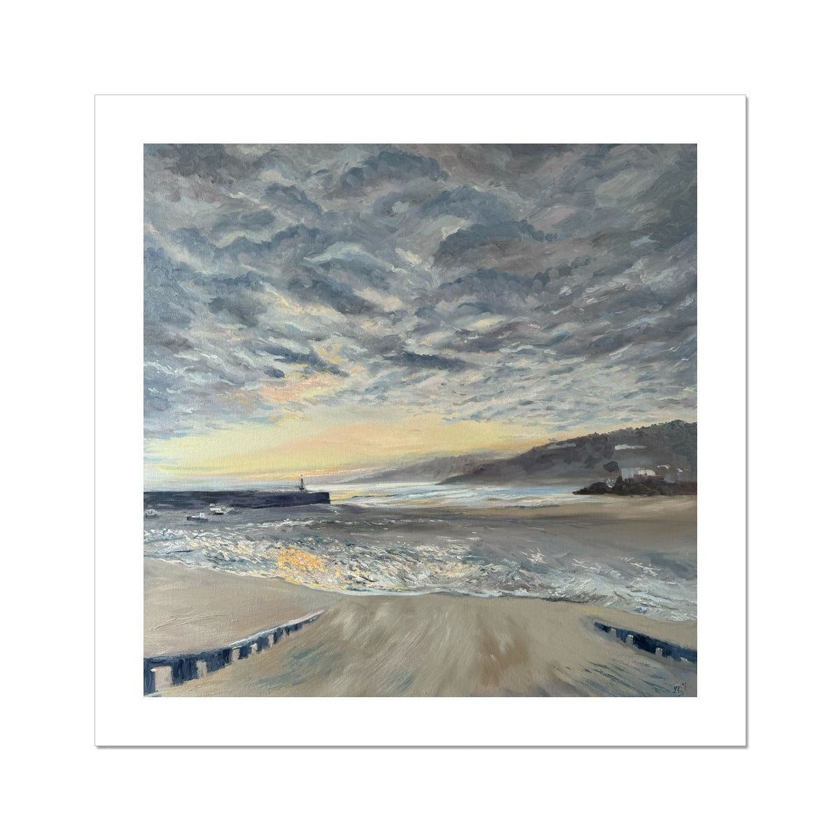 Serene St Ives Sunrise Fine Art Print