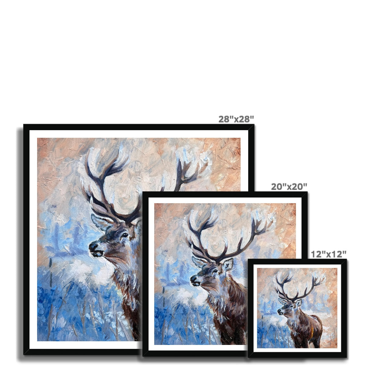 Echoes of the Wild - Stag Print Framed Print