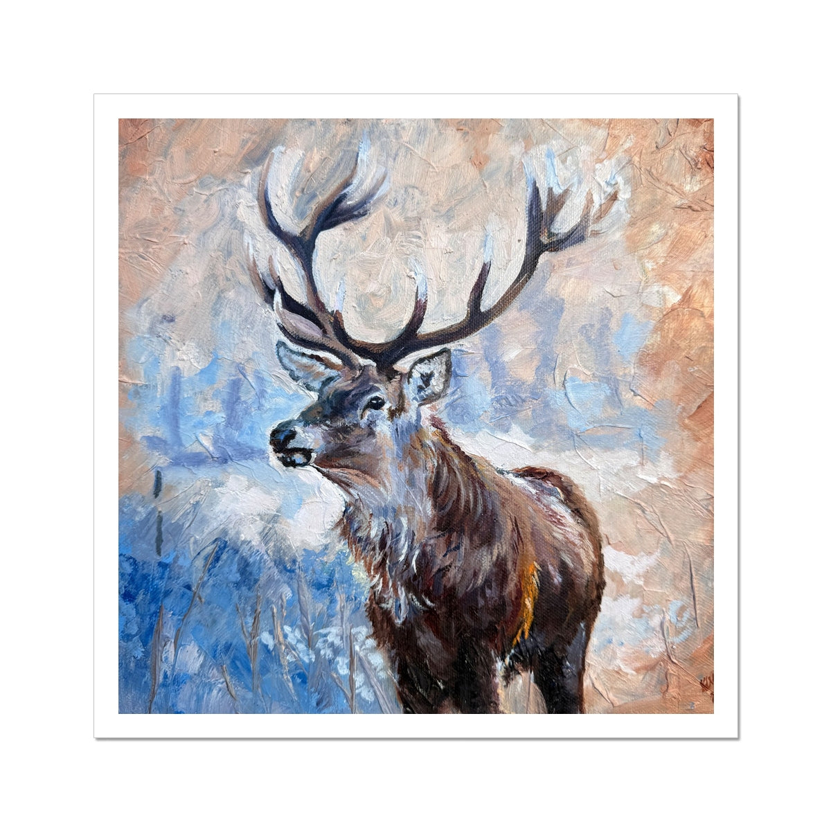 Echoes of the Wild - Stag Print Framed Print