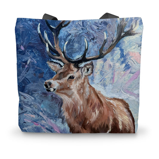 Majestic Resolve - The Stag Reimagined Canvas Tote Bag