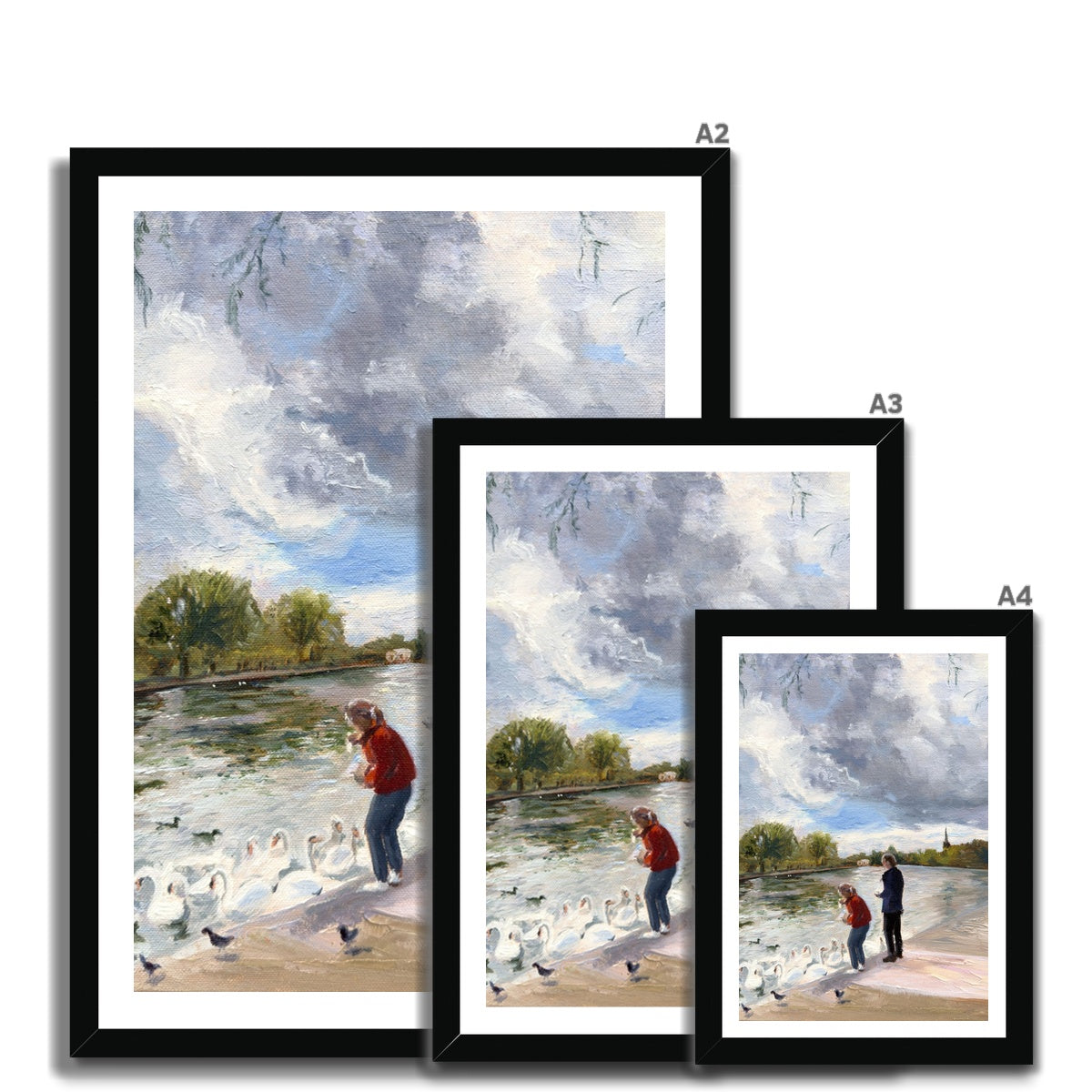 Framed print size examples